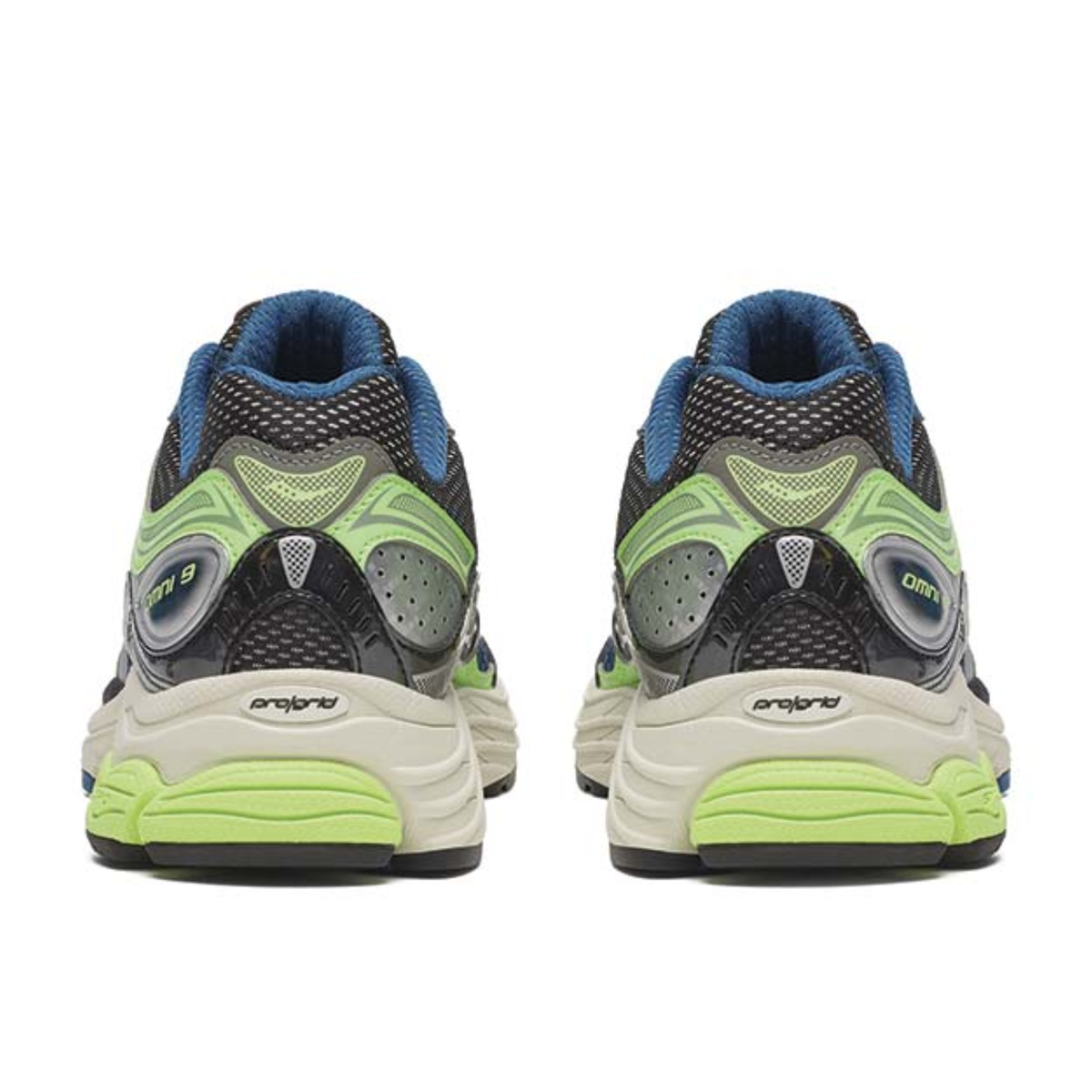 Saucony Progrid Omni 9 Grey Slime Blue