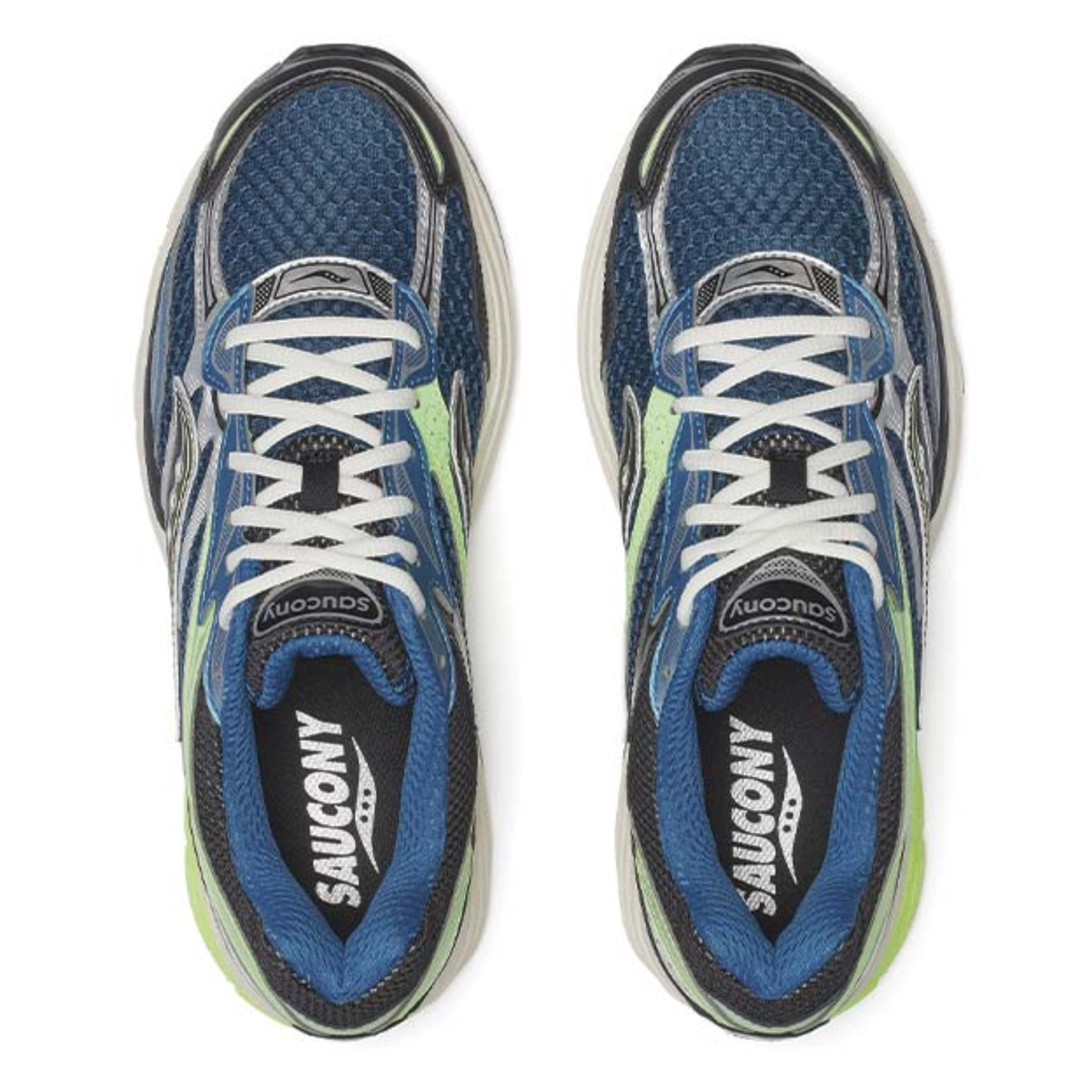Saucony Progrid Omni 9 Grey Slime Blue