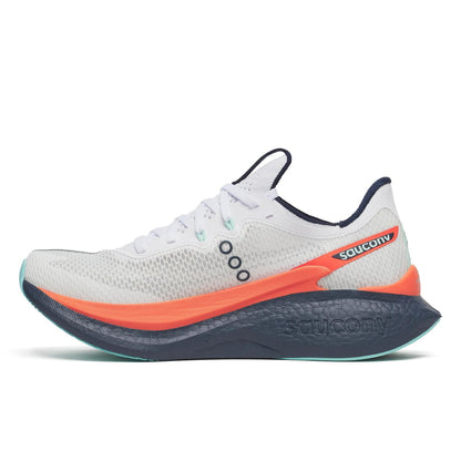 Saucony Women's Endorphin Pro 5 White Navy – product view 3